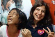 Séverine avec Ana