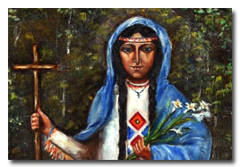 Sainte Kateri Tekakwitha, Iroquoise